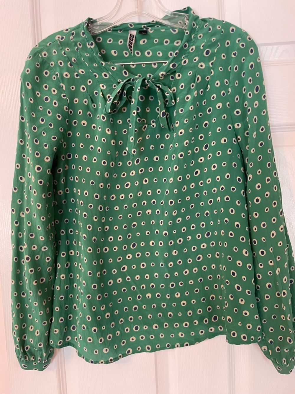 Sariah Printed 100% Silk blouse- W8